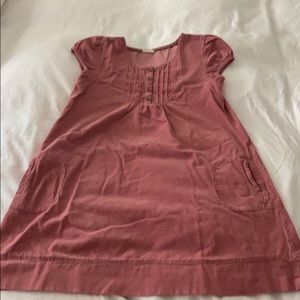 Mini Boden pink corduroy dress